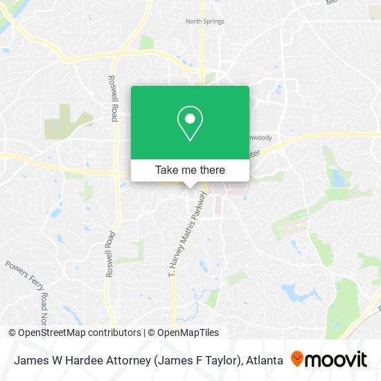James W Hardee Attorney (James F Taylor) map