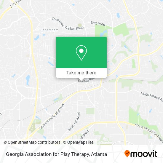 Georgia Association for Play Therapy map