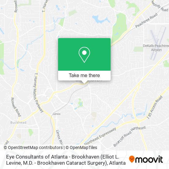 Mapa de Eye Consultants of Atlanta - Brookhaven (Elliot L. Levine, M.D. - Brookhaven Cataract Surgery)