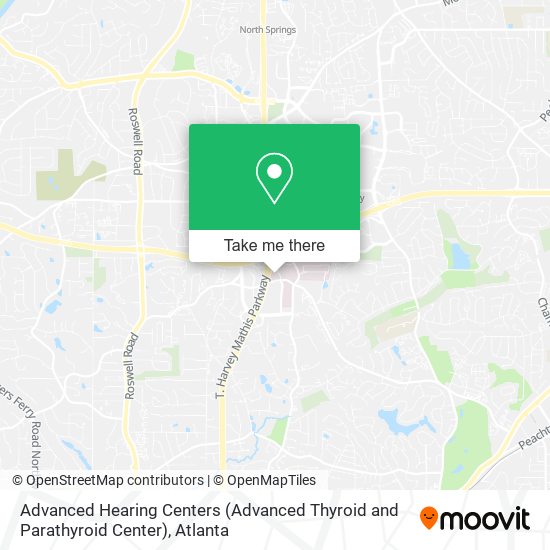 Mapa de Advanced Hearing Centers (Advanced Thyroid and Parathyroid Center)