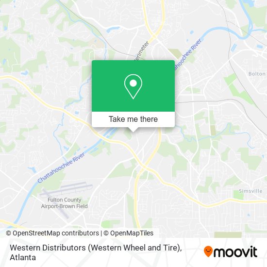 Western Distributors (Western Wheel and Tire) map