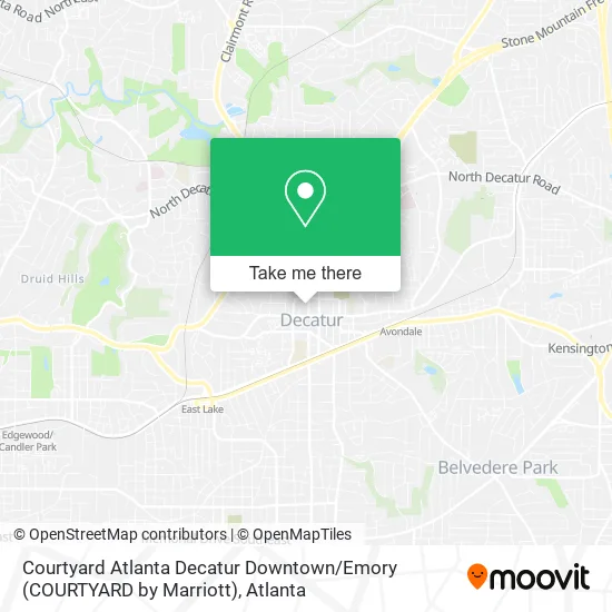 Courtyard Atlanta Decatur Downtown / Emory (COURTYARD by Marriott) map