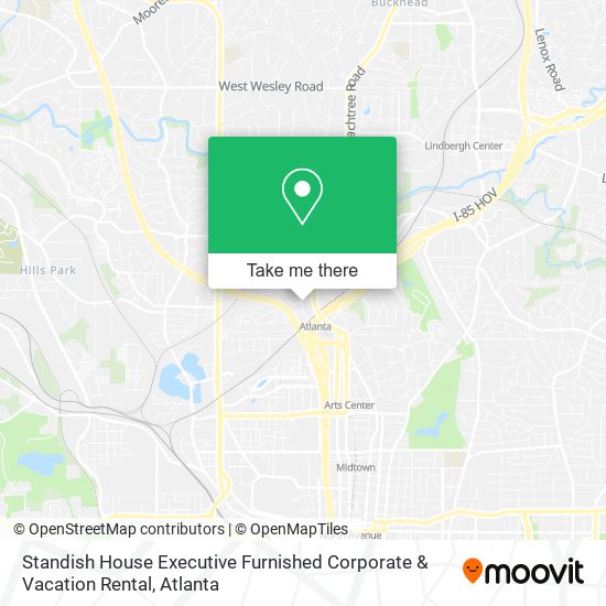 Standish House Executive Furnished Corporate & Vacation Rental map