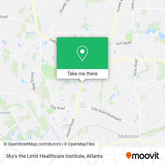 Sky's the Limit Healthcare Institute map