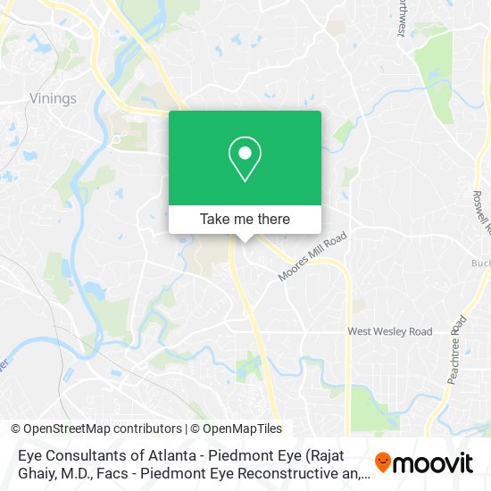 Mapa de Eye Consultants of Atlanta - Piedmont Eye