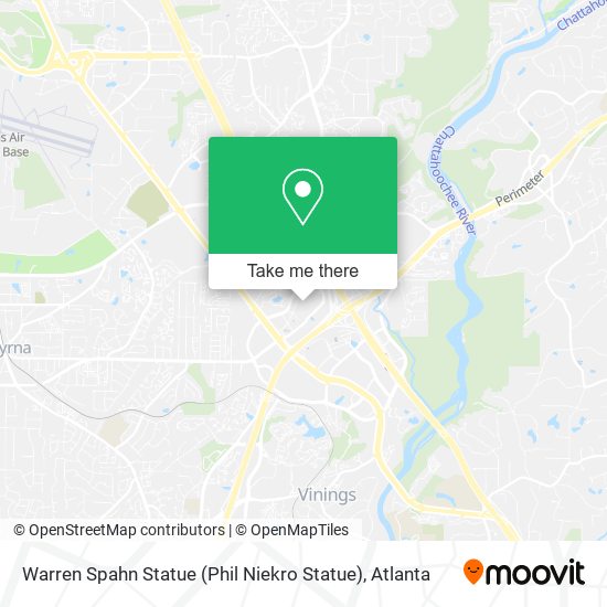 Warren Spahn Statue (Phil Niekro Statue) map