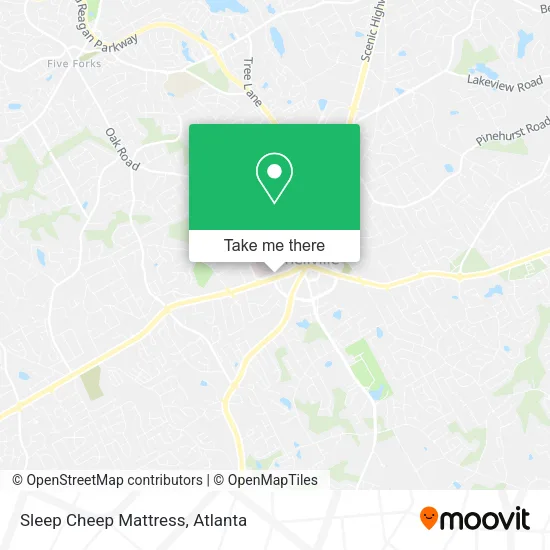 Mapa de Sleep Cheep Mattress