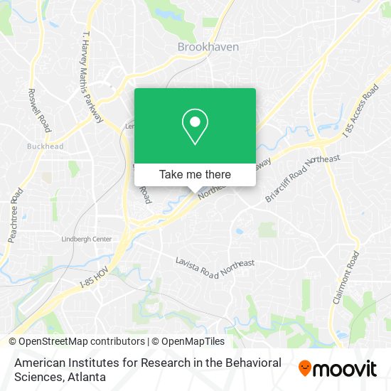 American Institutes for Research in the Behavioral Sciences map