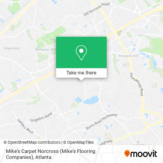 Mapa de Mike's Carpet Norcross (Mike's Flooring Companies)