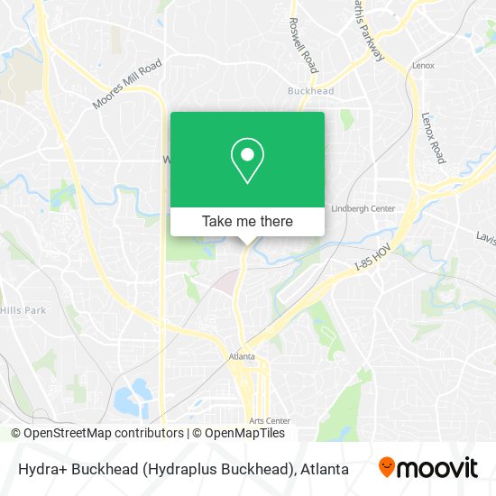 Mapa de Hydra+ Buckhead (Hydraplus Buckhead)