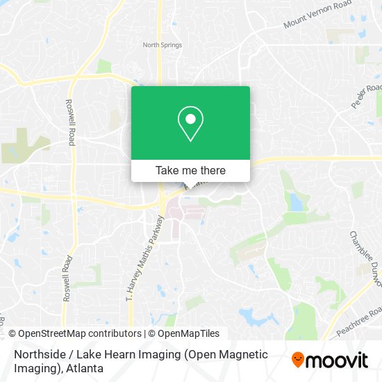Northside / Lake Hearn Imaging (Open Magnetic Imaging) map