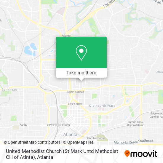 Mapa de United Methodist Church (St Mark Untd Methodist CH of Atlnta)