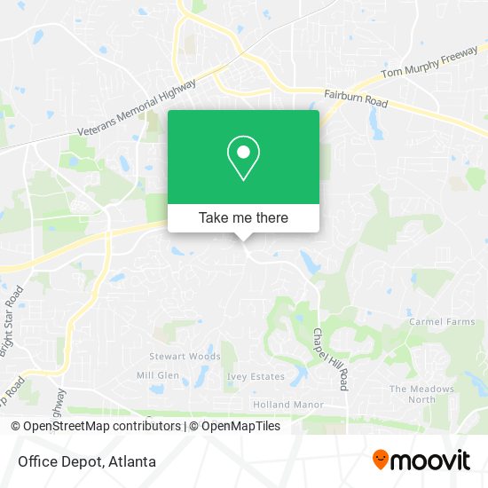 Office Depot map