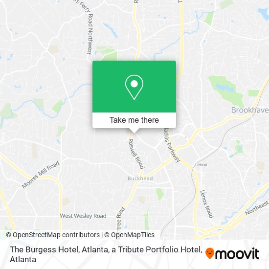 The Burgess Hotel, Atlanta, a Tribute Portfolio Hotel map