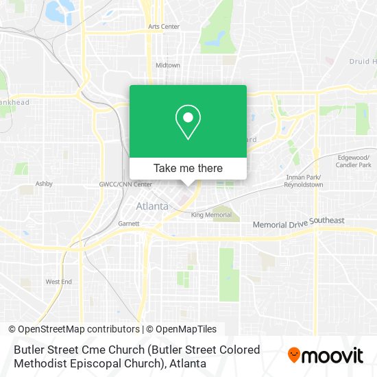 Mapa de Butler Street Cme Church (Butler Street Colored Methodist Episcopal Church)