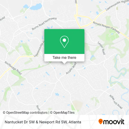 Mapa de Nantucket Dr SW & Newport Rd SW