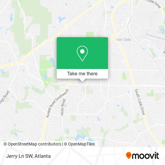 Jerry Ln SW map