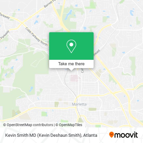 Kevin Smith MD (Kevin Deshaun Smith) map