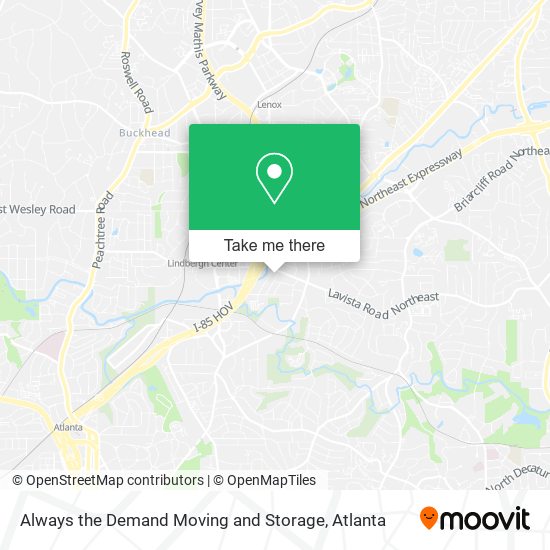 Mapa de Always the Demand Moving and Storage