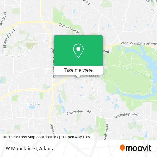 W Mountain St map