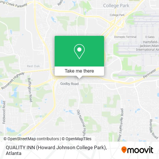 QUALITY INN (Howard Johnson College Park) map