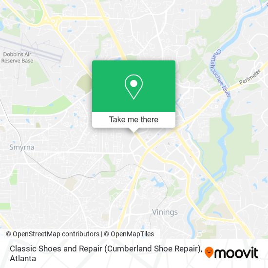 Classic Shoes and Repair (Cumberland Shoe Repair) map