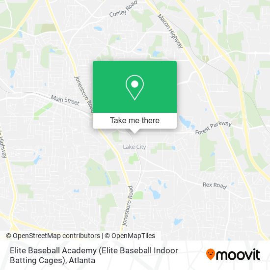 Elite Baseball Academy (Elite Baseball Indoor Batting Cages) map