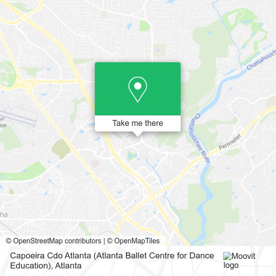 Mapa de Capoeira Cdo Atlanta (Atlanta Ballet Centre for Dance Education)