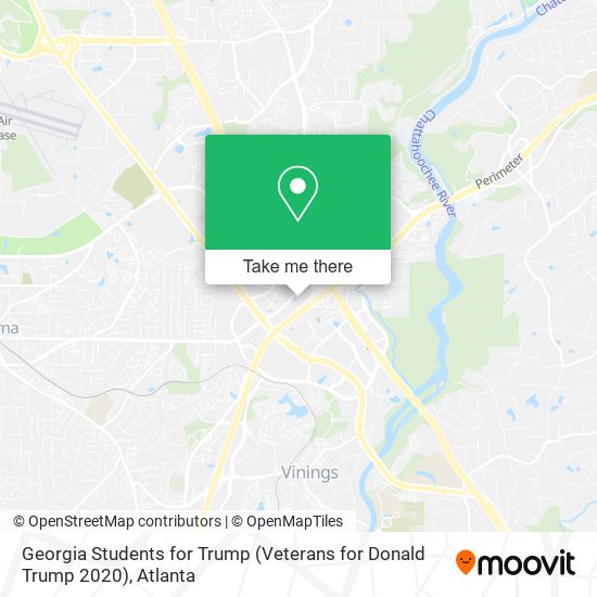 Mapa de Georgia Students for Trump (Veterans for Donald Trump 2020)