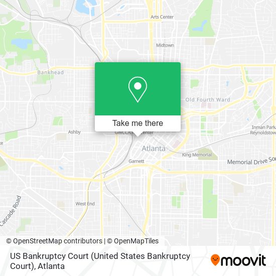 Mapa de US Bankruptcy Court (United States Bankruptcy Court)