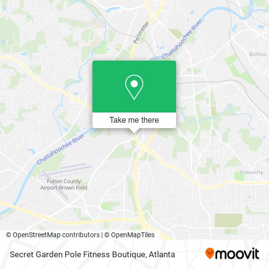 Mapa de Secret Garden Pole Fitness Boutique