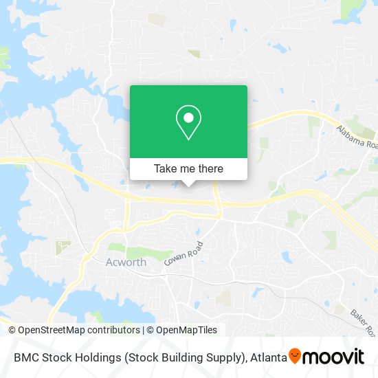 Mapa de BMC Stock Holdings (Stock Building Supply)