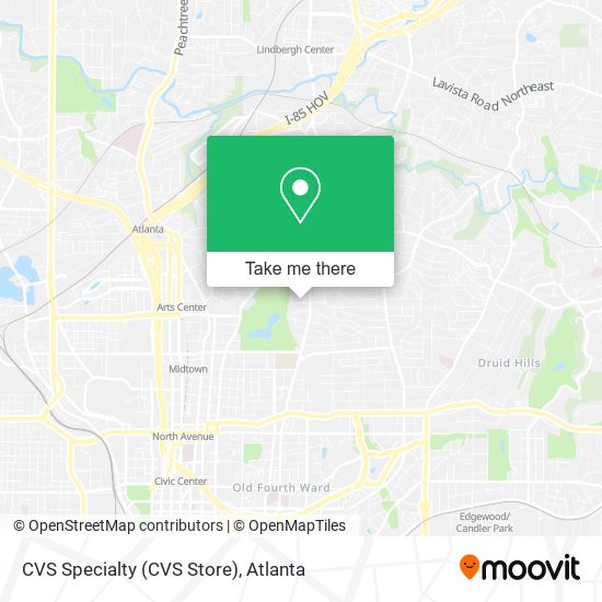 Mapa de CVS Specialty (CVS Store)