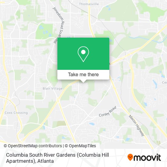 Columbia South River Gardens (Columbia Hill Apartments) map