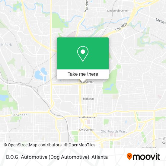 D.O.G. Automotive (Dog Automotive) map