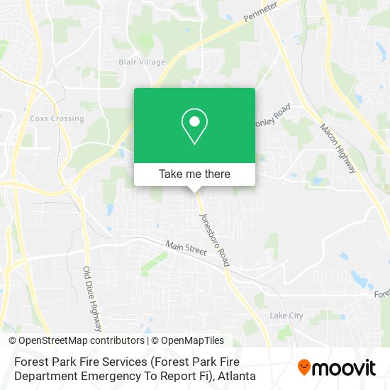 Forest Park Fire Services (Forest Park Fire Department Emergency To Report Fi) map