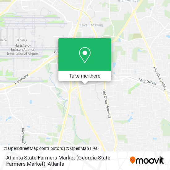 Mapa de Atlanta State Farmers Market