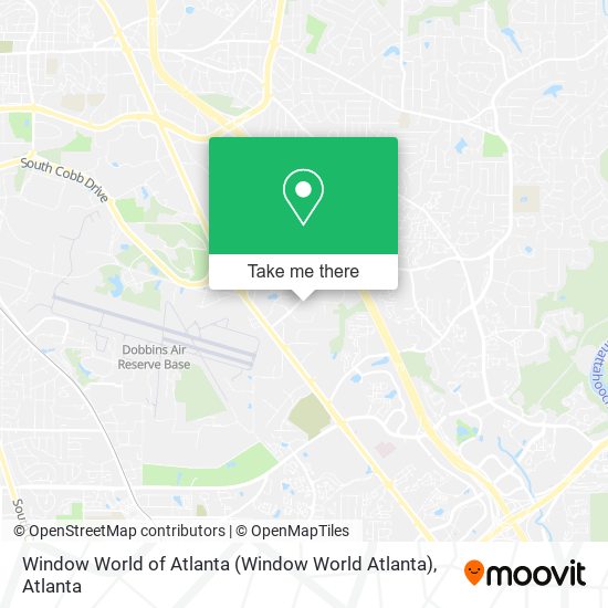 Window World of Atlanta map