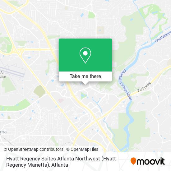 Mapa de Hyatt Regency Suites Atlanta Northwest (Hyatt Regency Marietta)