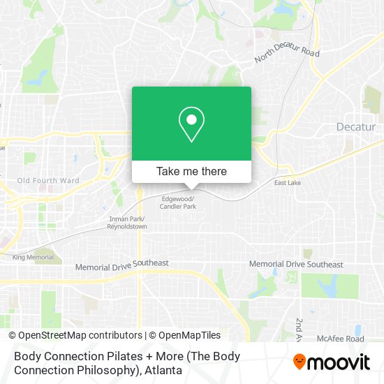 Mapa de Body Connection Pilates + More (The Body Connection Philosophy)