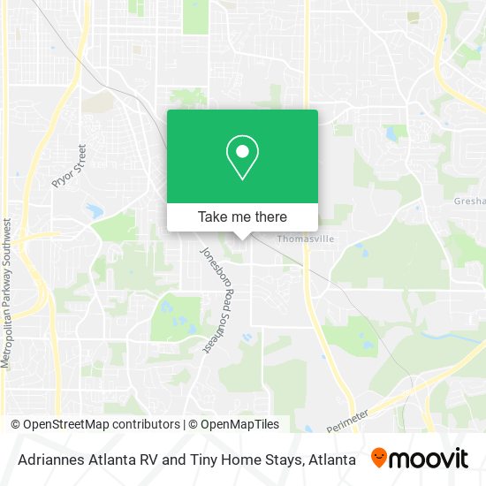 Mapa de Adriannes Atlanta RV and Tiny Home Stays