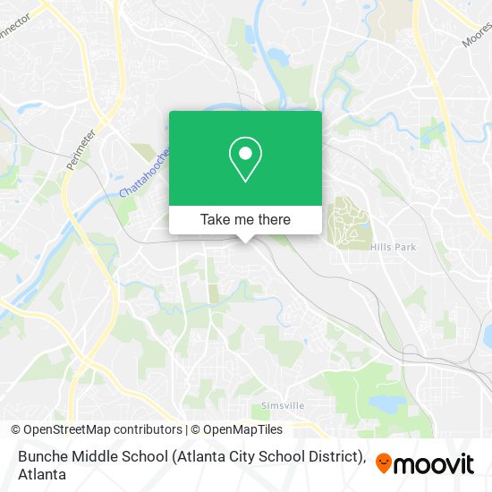 Mapa de Bunche Middle School (Atlanta City School District)