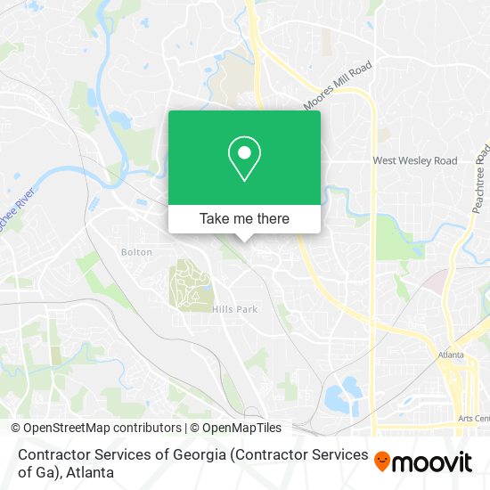 Contractor Services of Georgia map