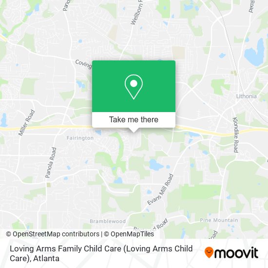Loving Arms Family Child Care map