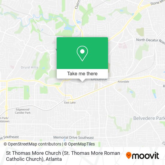 Mapa de St Thomas More Church (St. Thomas More Roman Catholic Church)