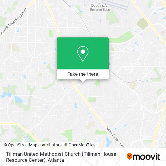 Mapa de Tillman United Methodist Church (Tillman House Resource Center)