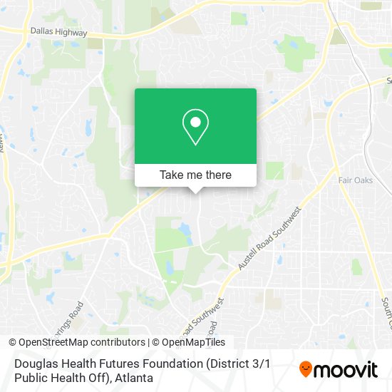 Douglas Health Futures Foundation (District 3 / 1 Public Health Off) map