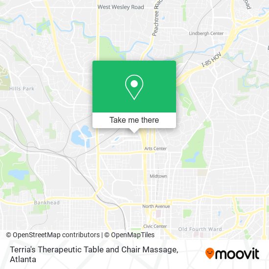 Mapa de Terria's Therapeutic Table and Chair Massage