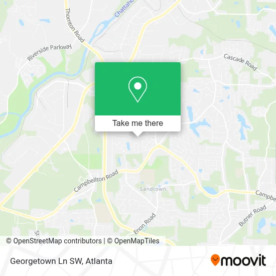 Georgetown Ln SW map