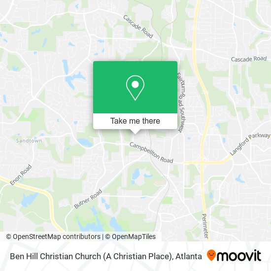 Mapa de Ben Hill Christian Church (A Christian Place)